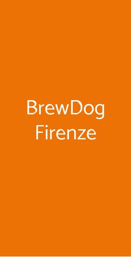 Brewdog Firenze, Firenze