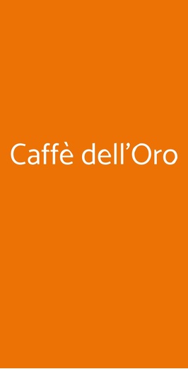 Caffè Dell'oro, Firenze