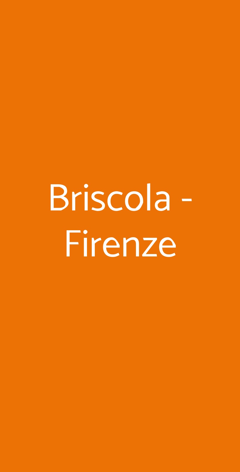 Briscola - Firenze Firenze menù 1 pagina