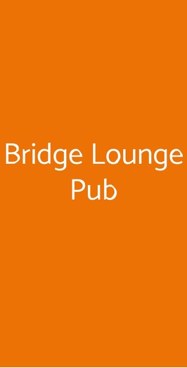 Bridge Lounge Pub, Reggio Calabria
