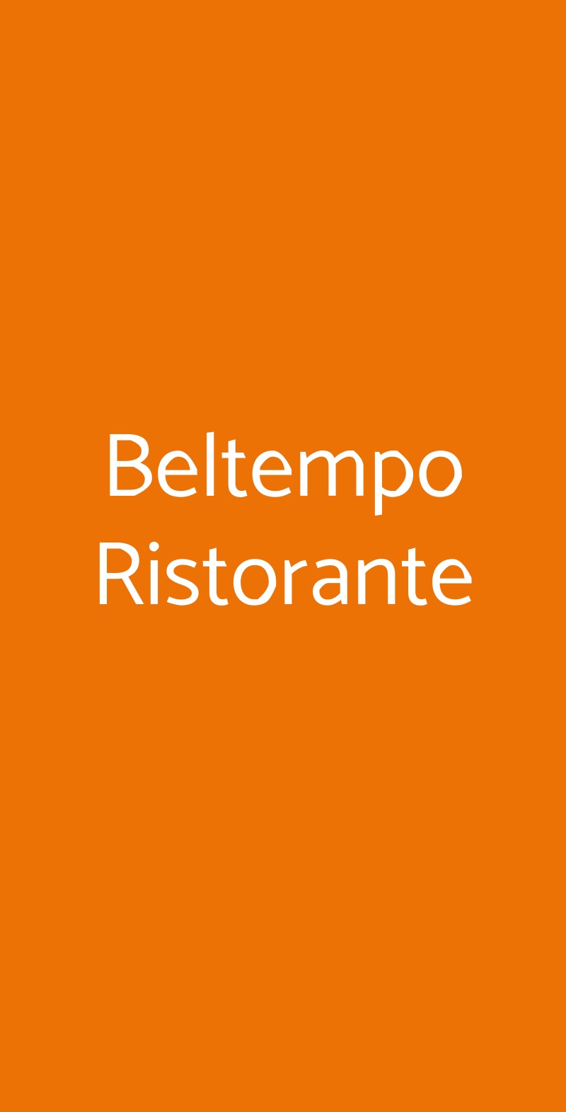 Beltempo Ristorante Gambassi Terme menù 1 pagina