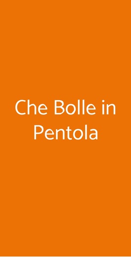 Che Bolle In Pentola, Torino