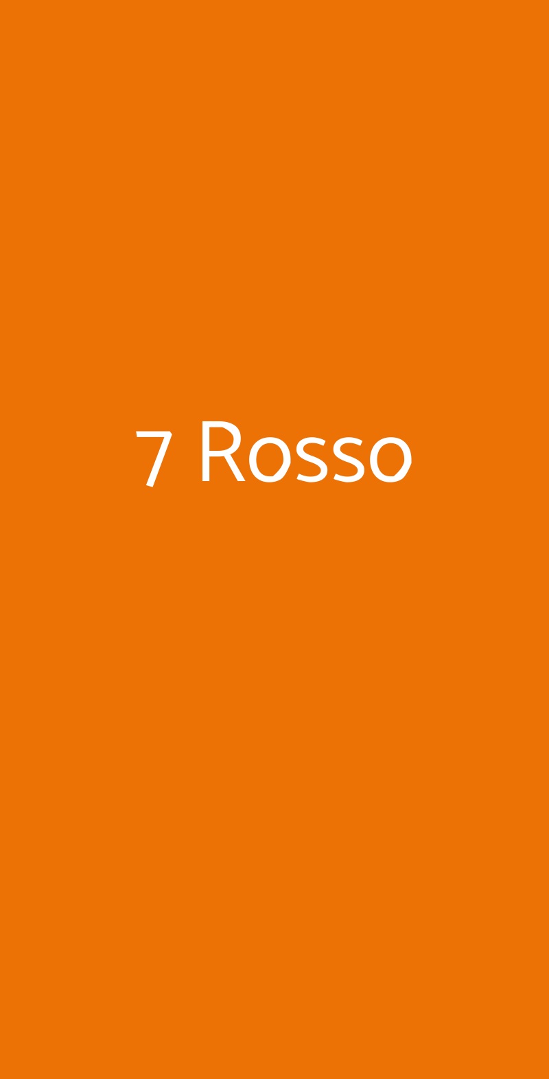 7 Rosso, Firenze