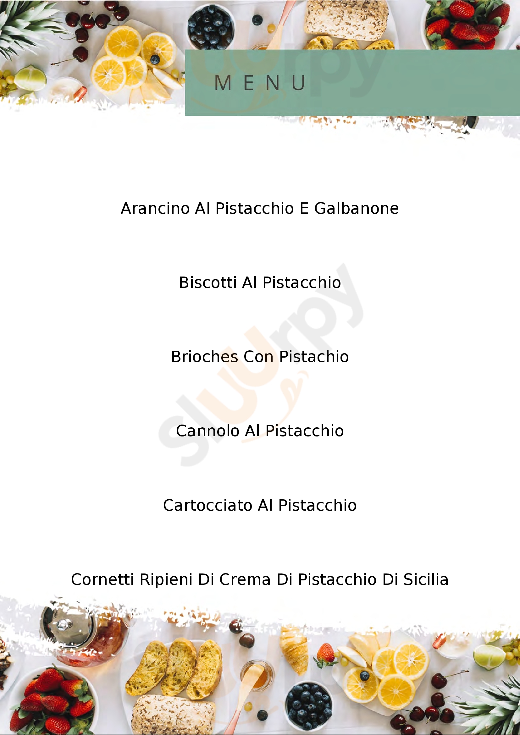Panificio La Farina Antony Catania menù 1 pagina