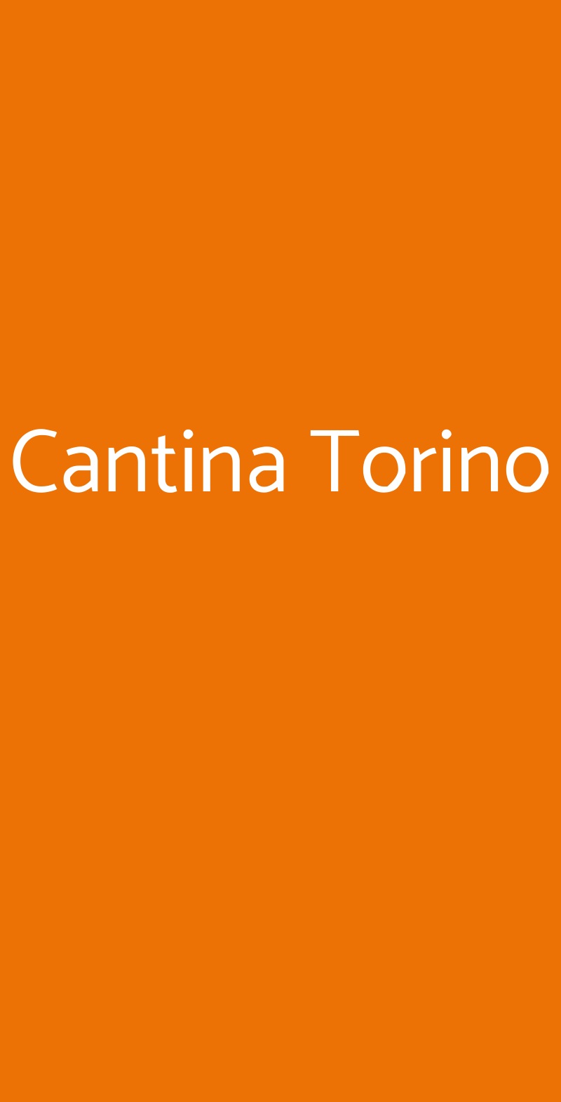 Cantina Torino Torino menù 1 pagina