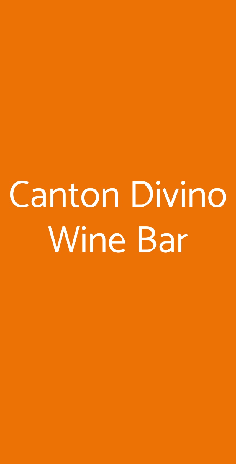 Canton Divino Wine Bar Alpignano menù 1 pagina