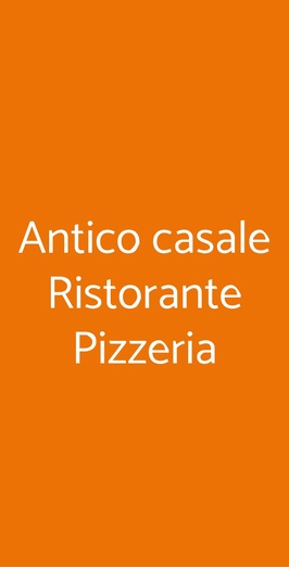 Antico Casale Ristorante Pizzeria, Torino