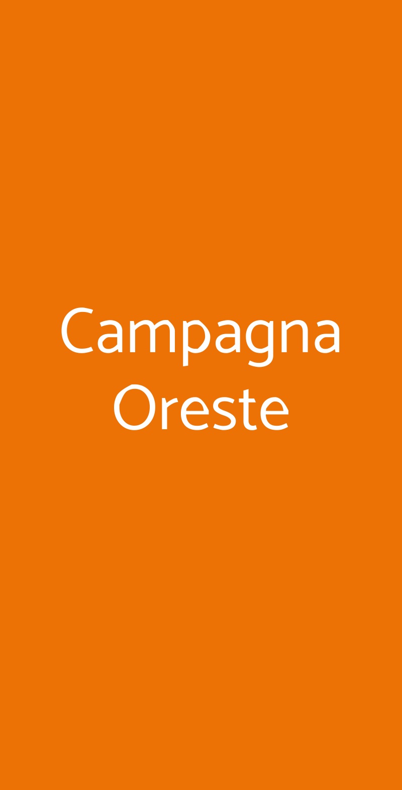 Campagna Oreste Calenzano menù 1 pagina