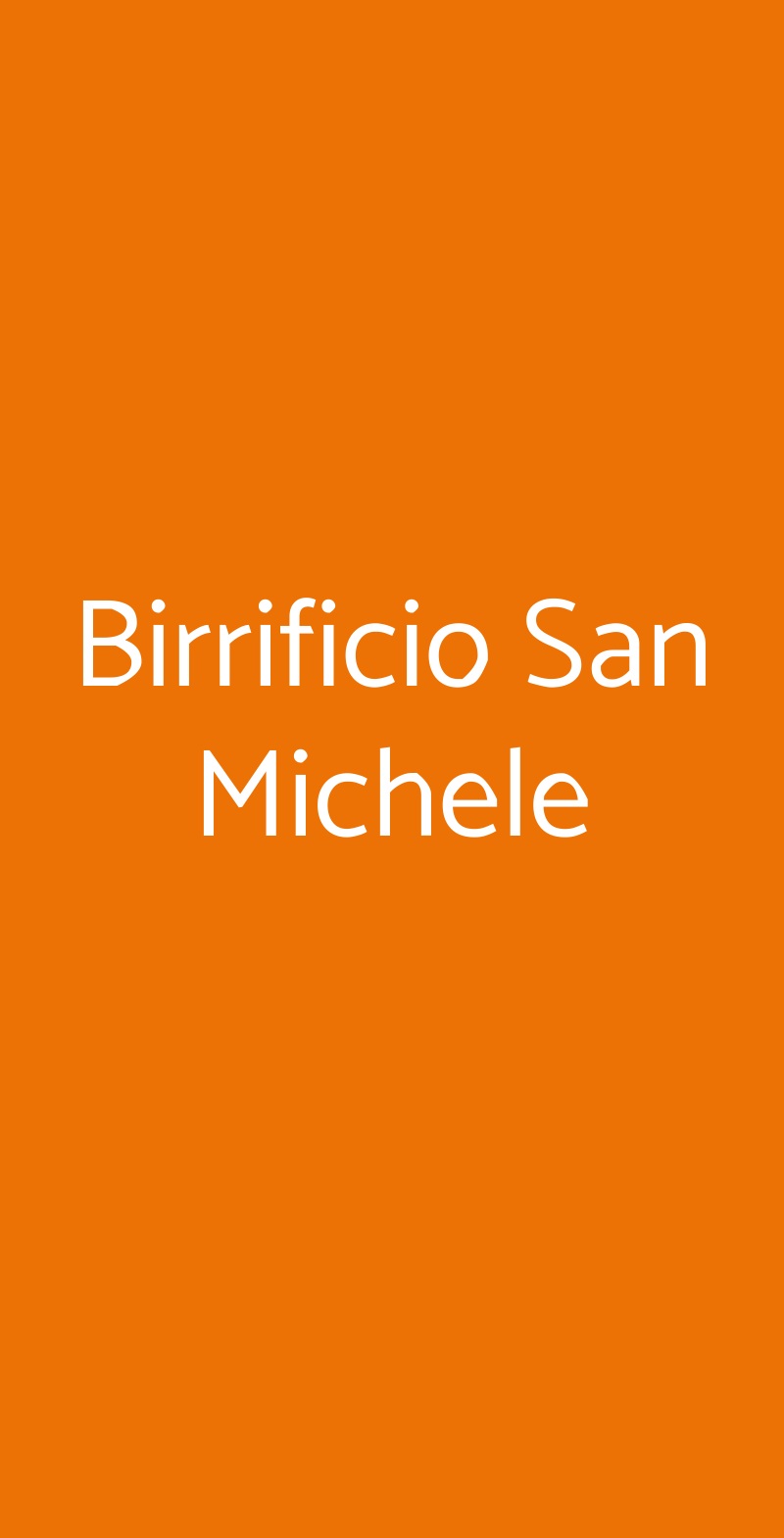 Birrificio San Michele Sant'Ambrogio di Torino menù 1 pagina