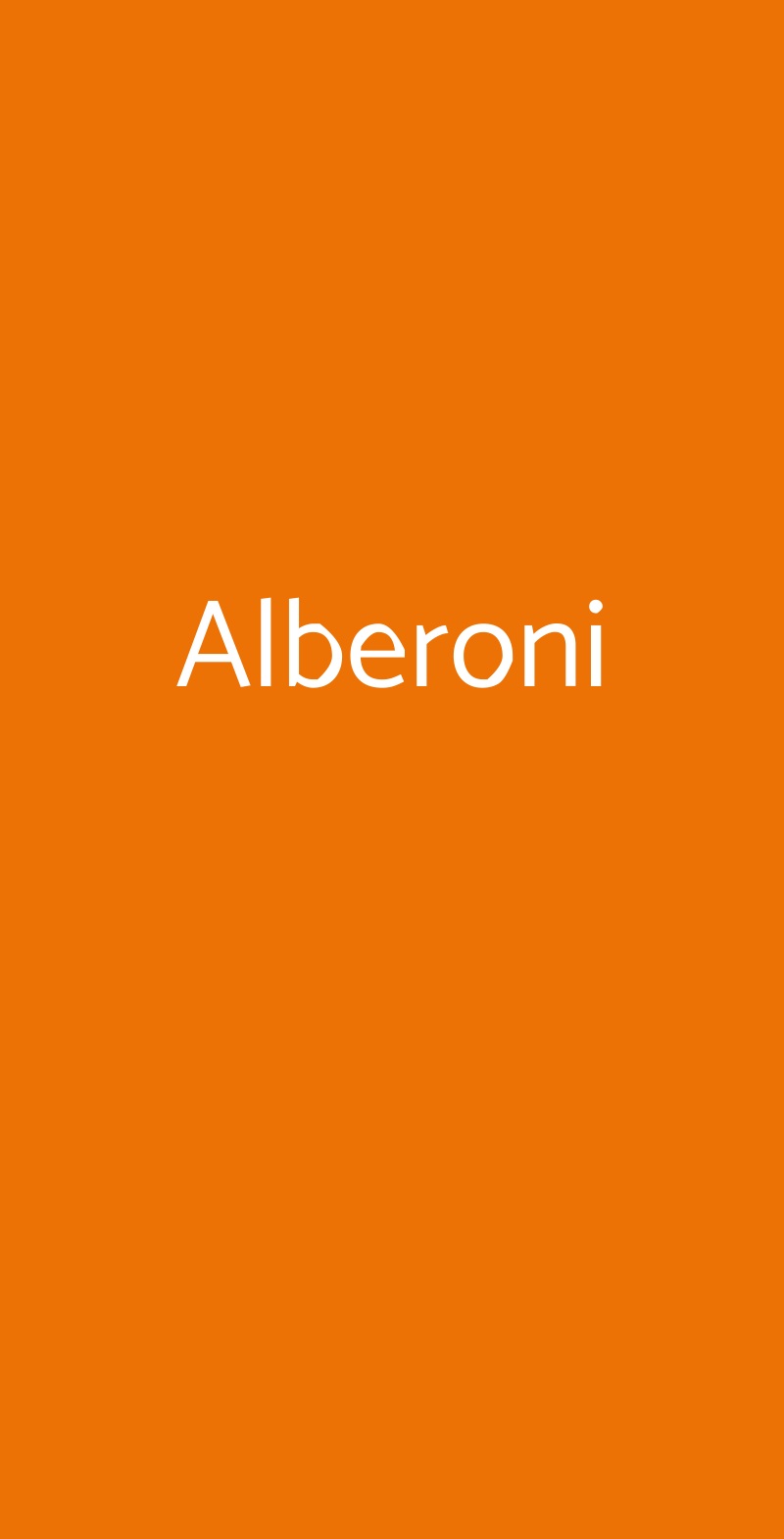 Alberoni Torino menù 1 pagina