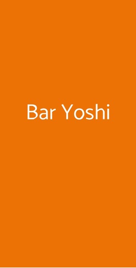 Yoshi Bar, Torino