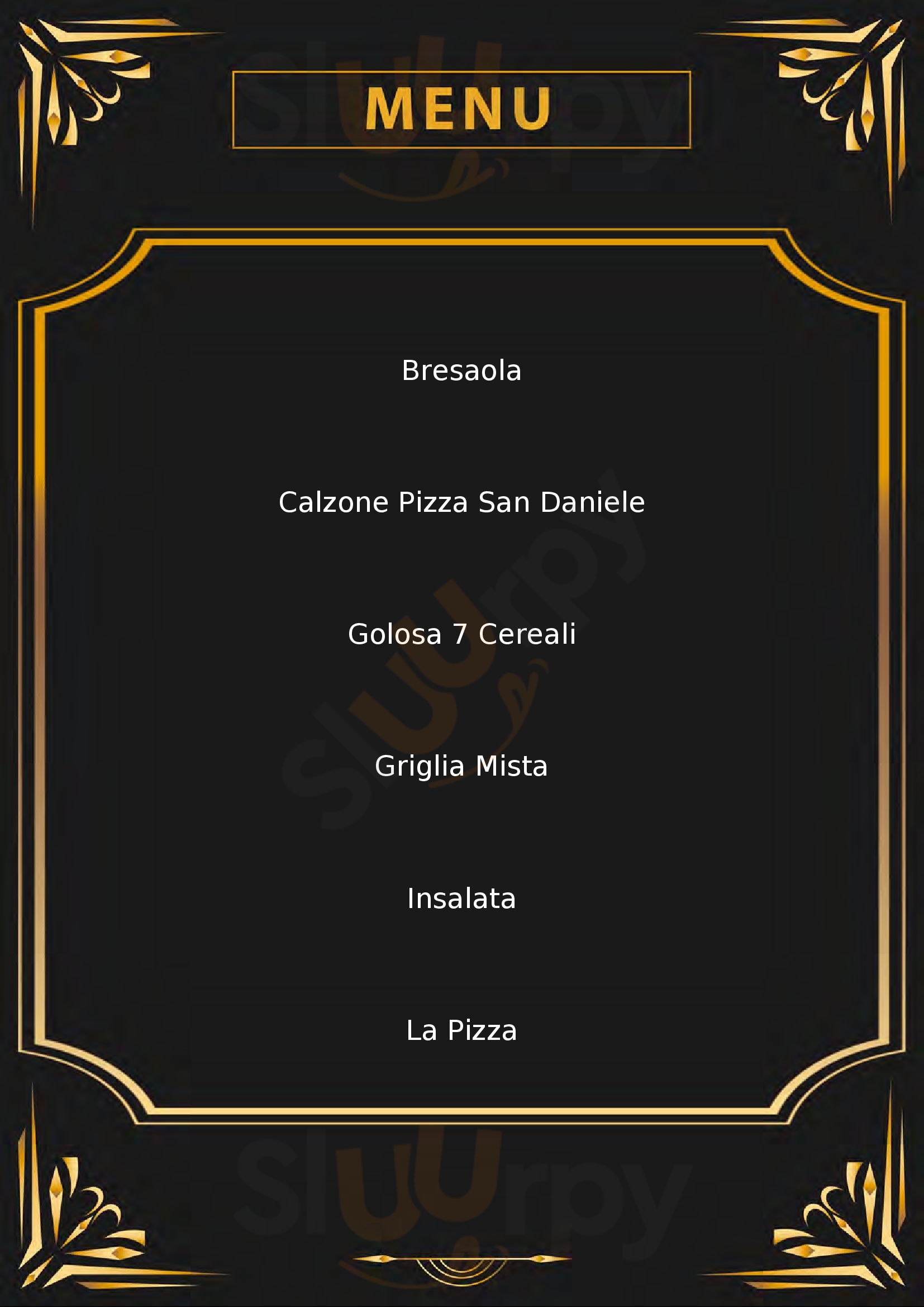 Pizzeria Nima Messina menù 1 pagina