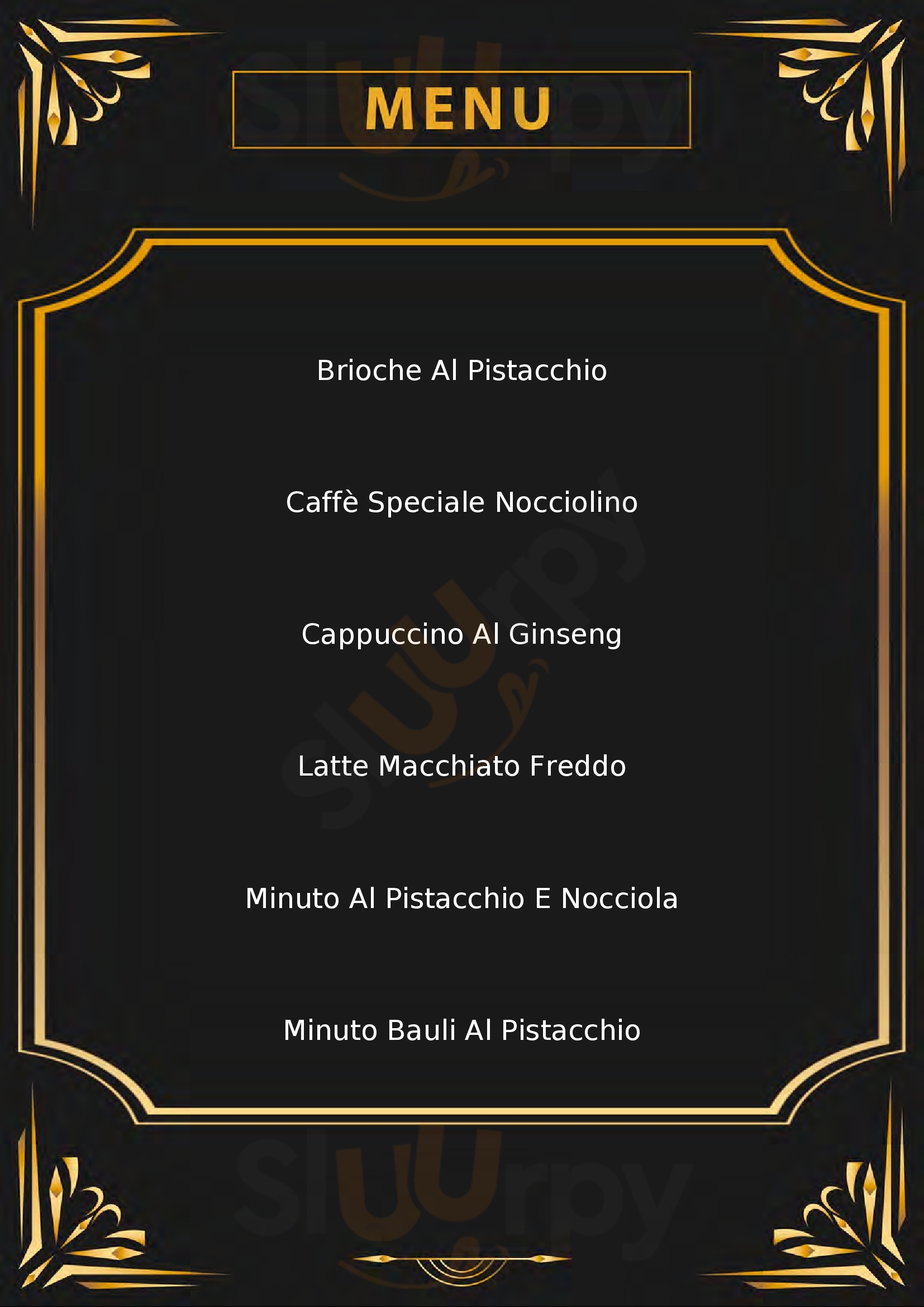Bauli Caffè Verona menù 1 pagina