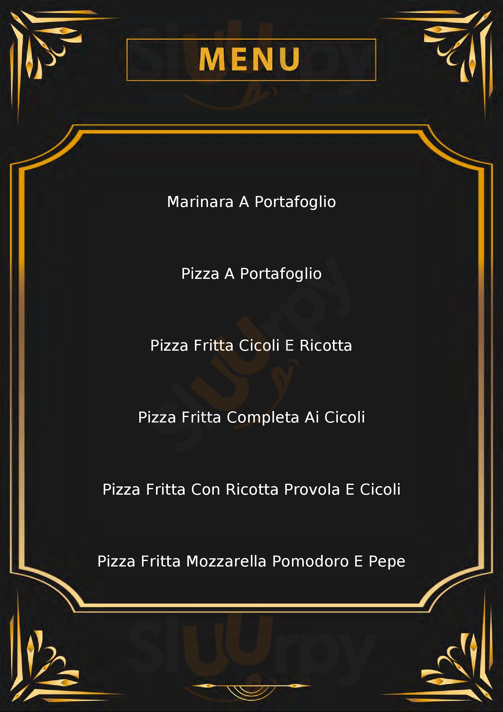 Antica Pizza Fritta Da Zia Esterina Sorbillo Napoli menù 1 pagina