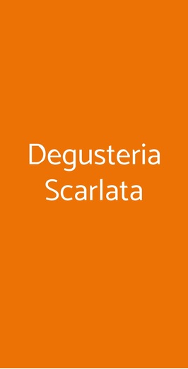 Degusteria Scarlata, Reggio Calabria