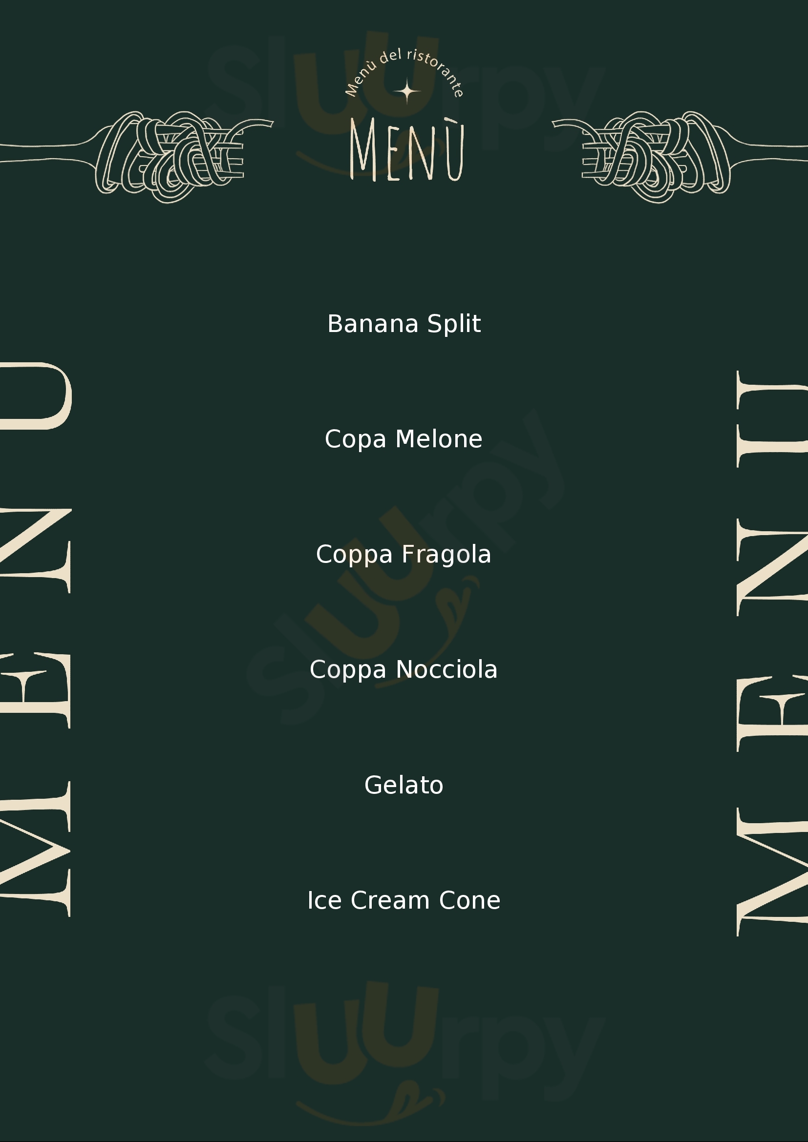 Gelateria Peccati di Gola Trieste menù 1 pagina