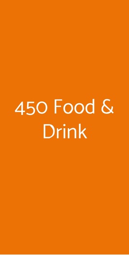 450 Food & Drink, Moncalieri