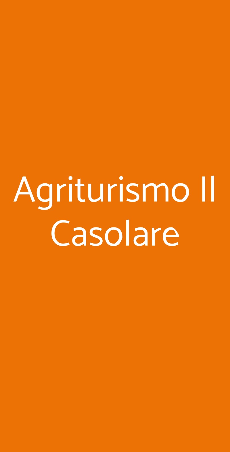 Agriturismo Il Casolare Rombiolo menù 1 pagina