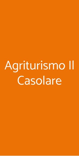 Agriturismo Il Casolare, Rombiolo