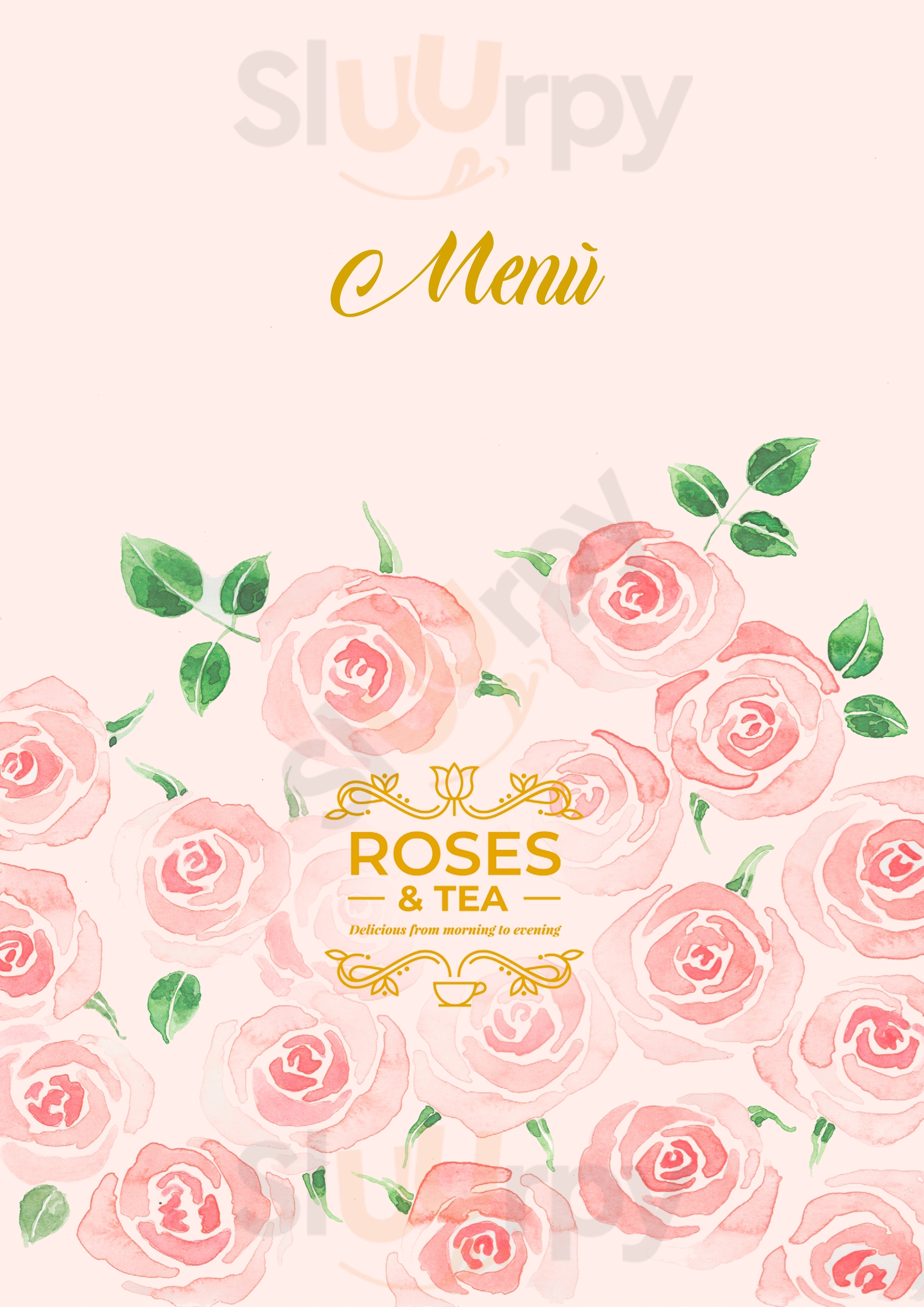 Roses and Tea Torino menù 1 pagina