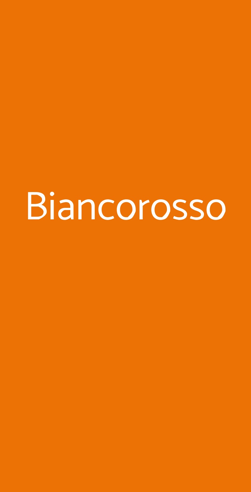 Biancorosso Firenze menù 1 pagina