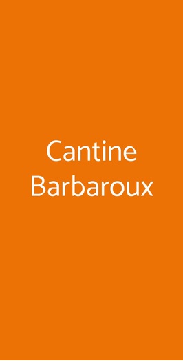 Cantine Barbaroux, Torino