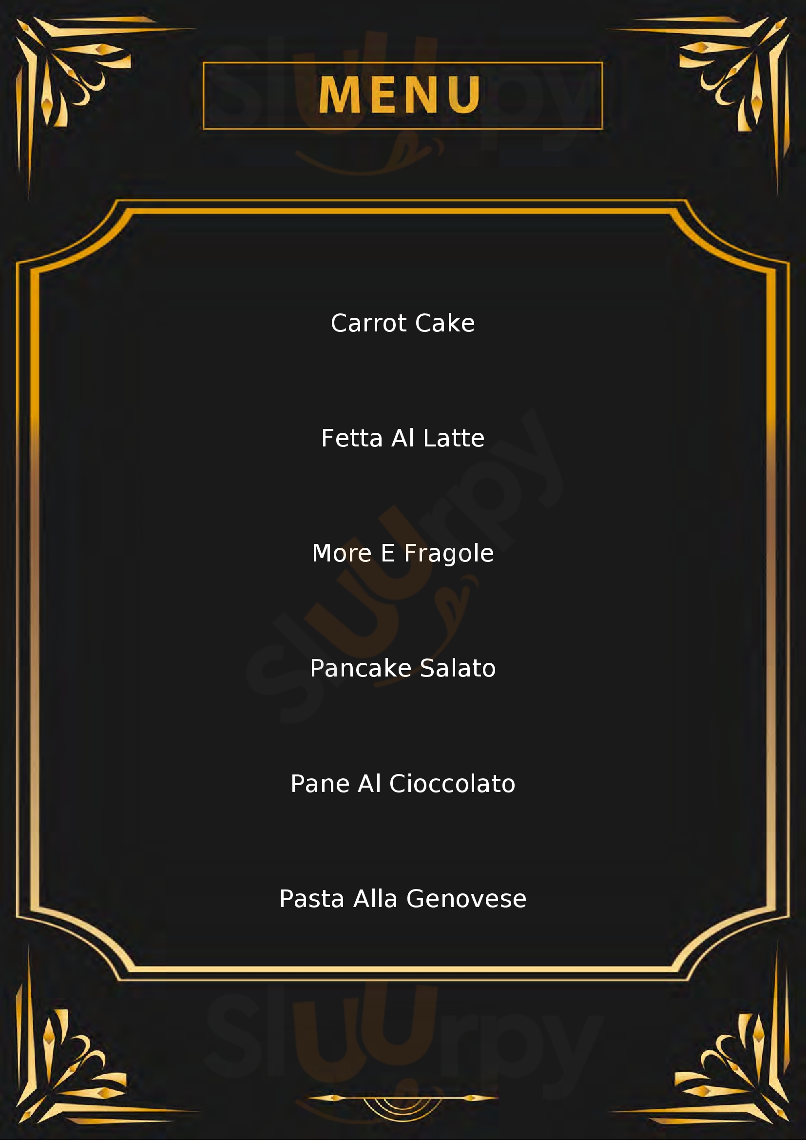 Amaranto Bakery & co. Napoli menù 1 pagina