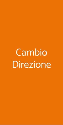 Cambio Direzione
