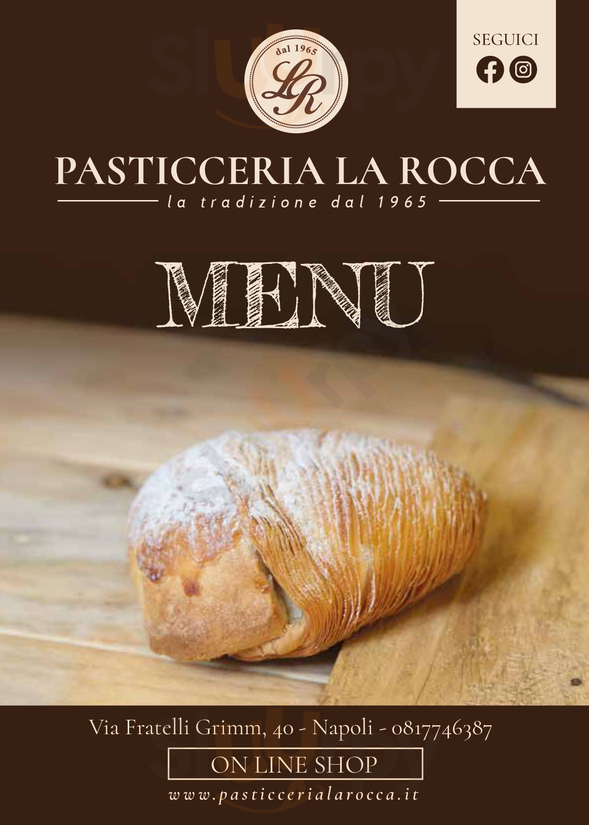 La Rocca Pasticceria Napoli menù 1 pagina