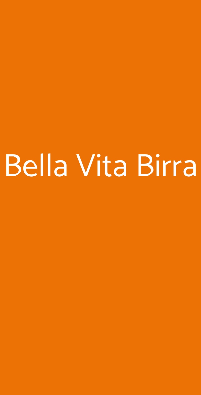 Bella Vita Birra Torino menù 1 pagina