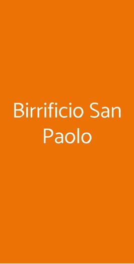 Birrificio San Paolo, Torino