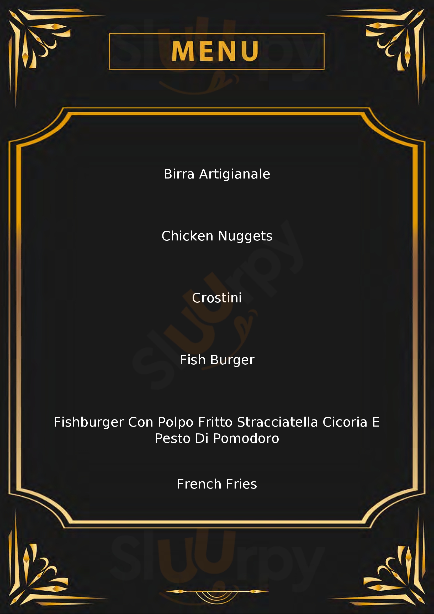 Fish Ham Burger & Fry Senigallia menù 1 pagina