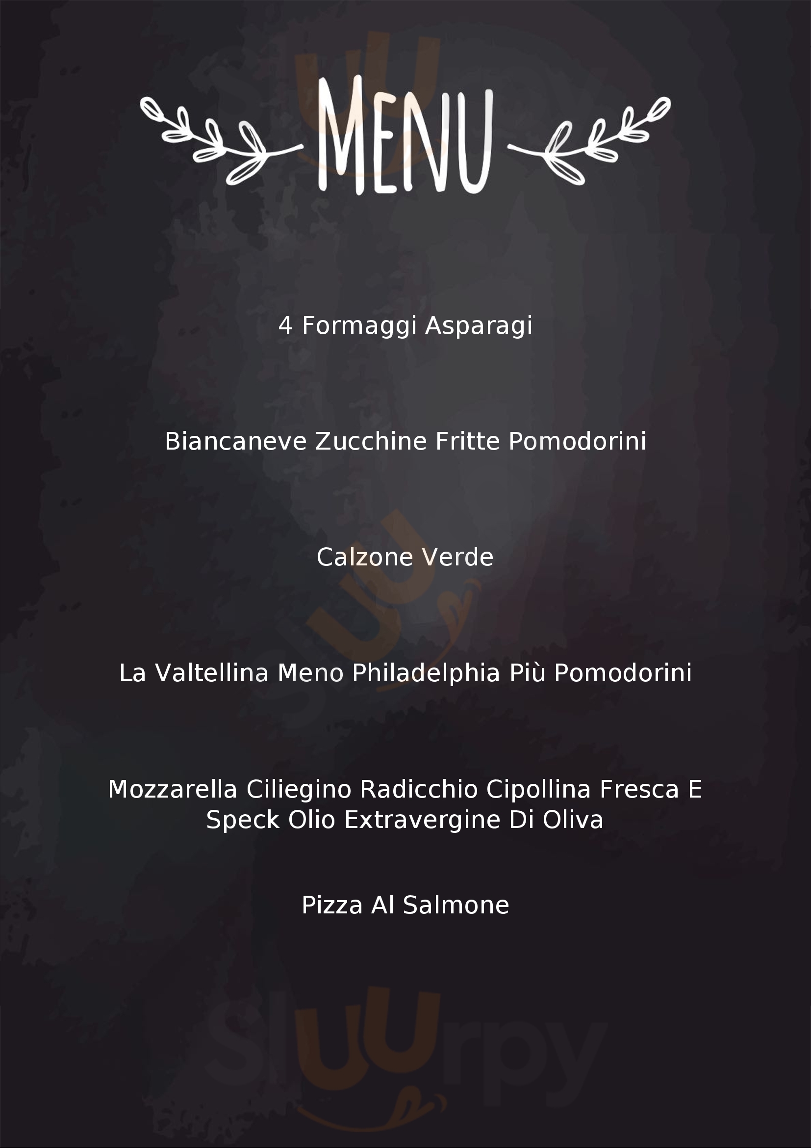 Pizzeria La Fontana Acireale menù 1 pagina