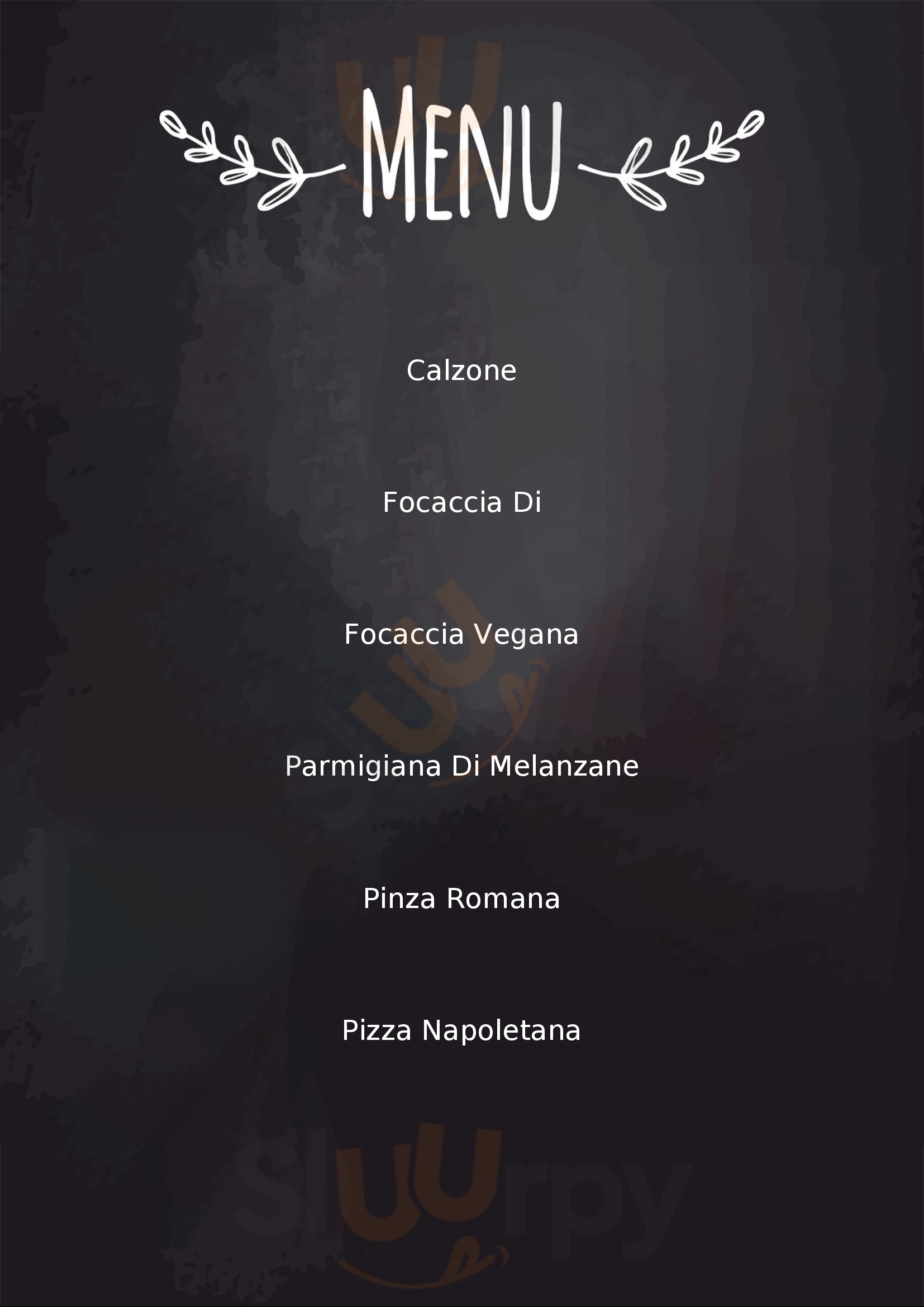 Pizzeria 4 stagioni Trani menù 1 pagina