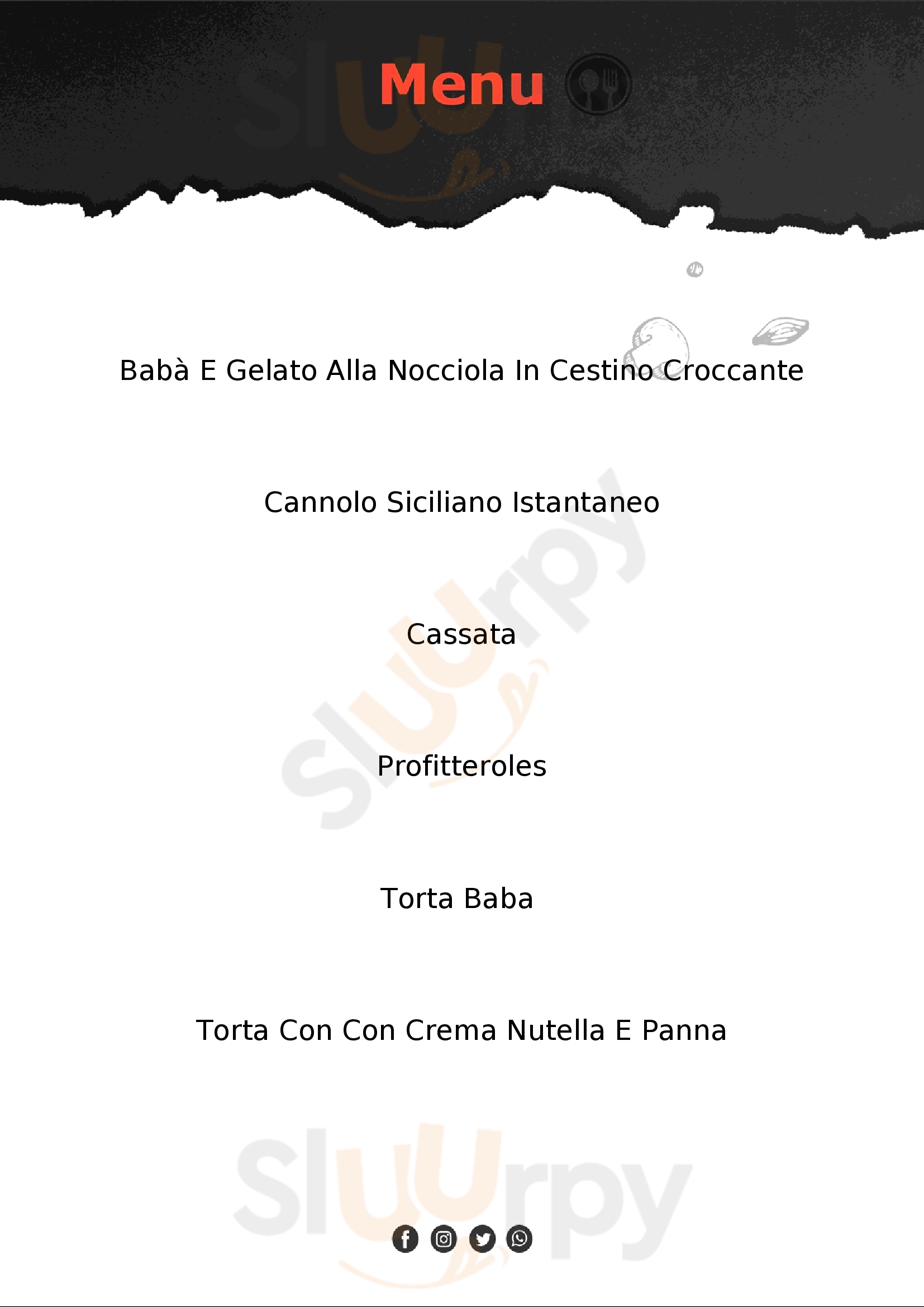 Pasticceria Gelateria La Cassata Ostuni menù 1 pagina