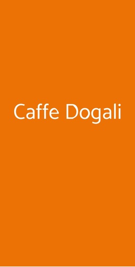 Caffe Dogali, Firenze