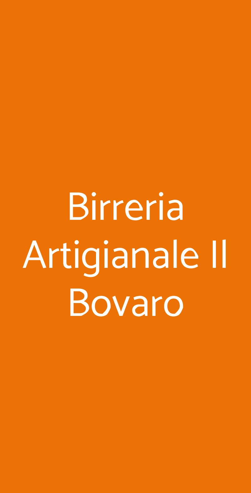Birreria Artigianale Il Bovaro Firenze menù 1 pagina