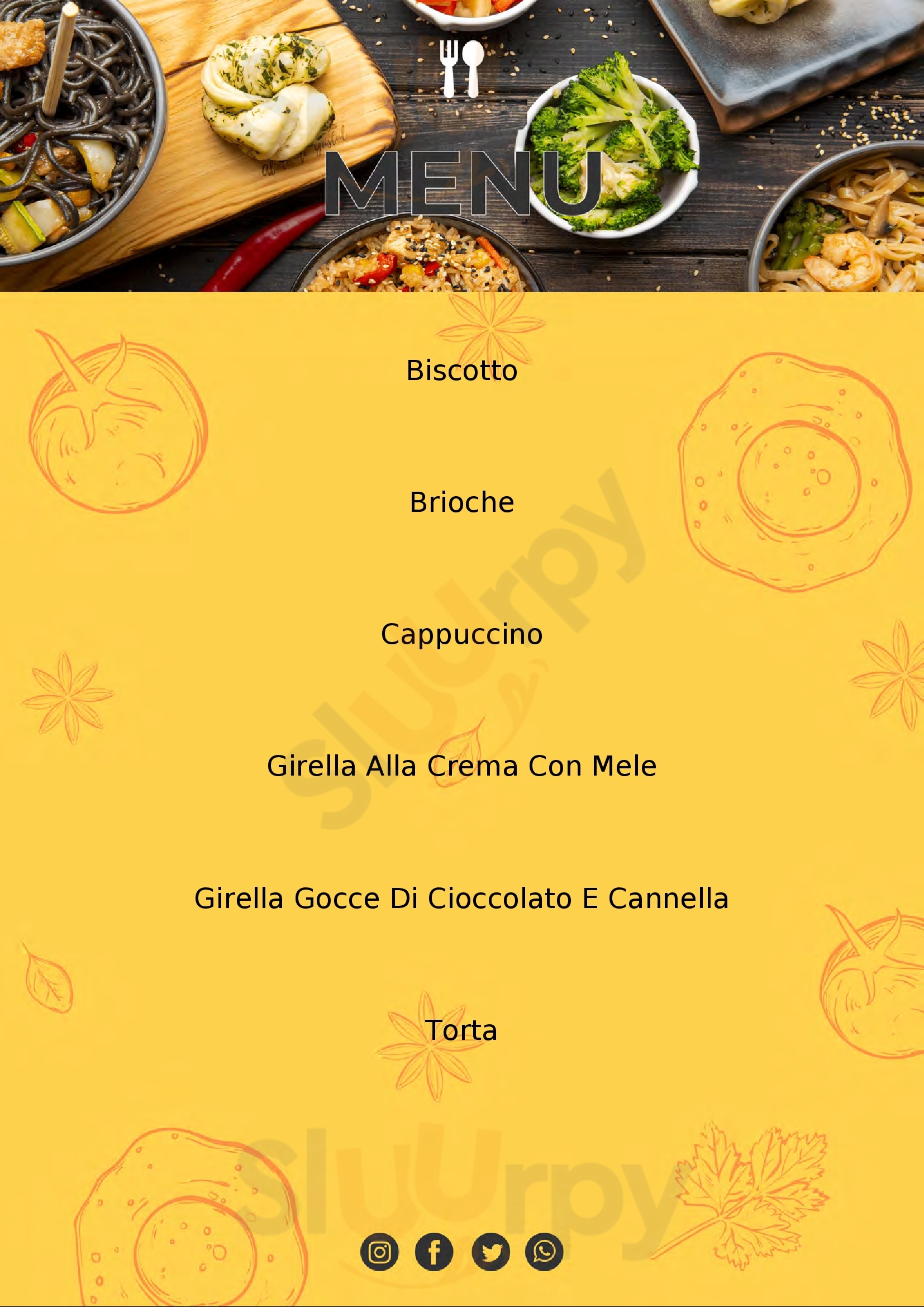 Pasticceria & Caffetteria Biancaneve Cremona menù 1 pagina