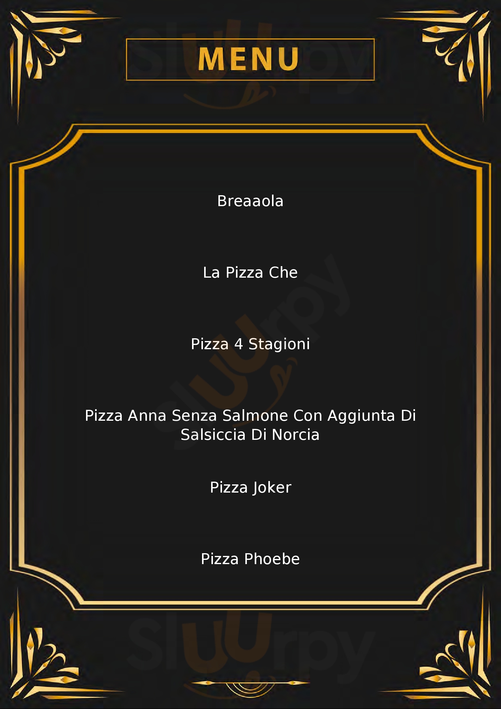 Pizza Calé Monopoli menù 1 pagina