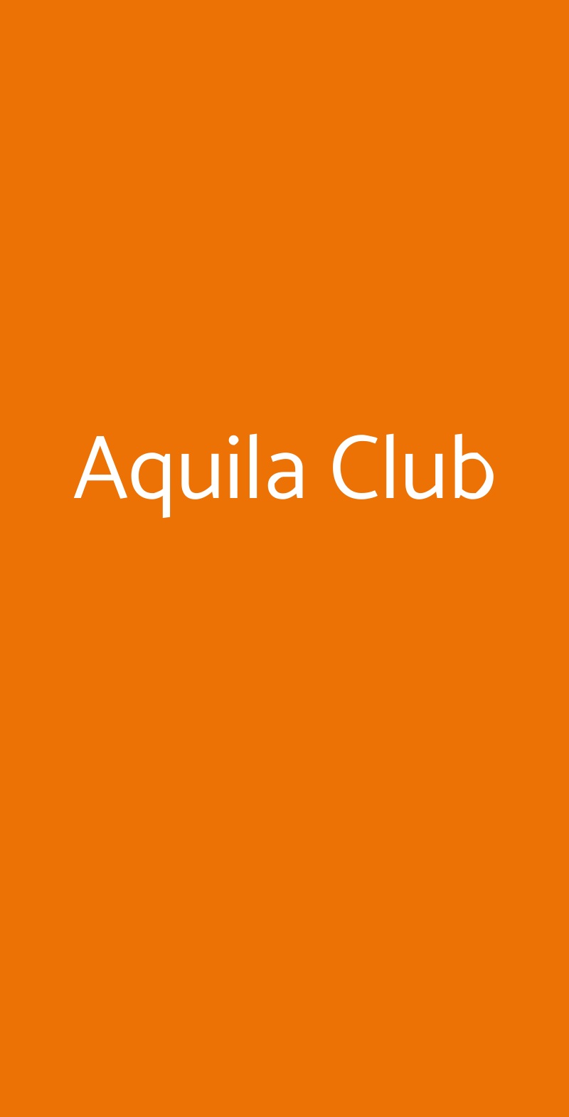 Aquila Club Cagliari menù 1 pagina