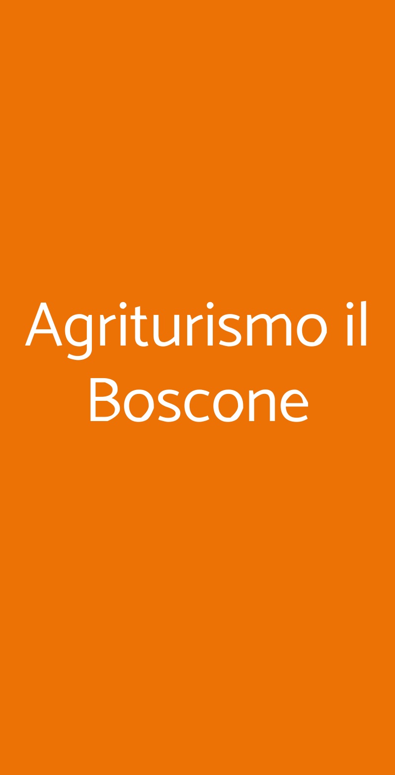 Agriturismo il Boscone Barberino Val d'Elsa menù 1 pagina