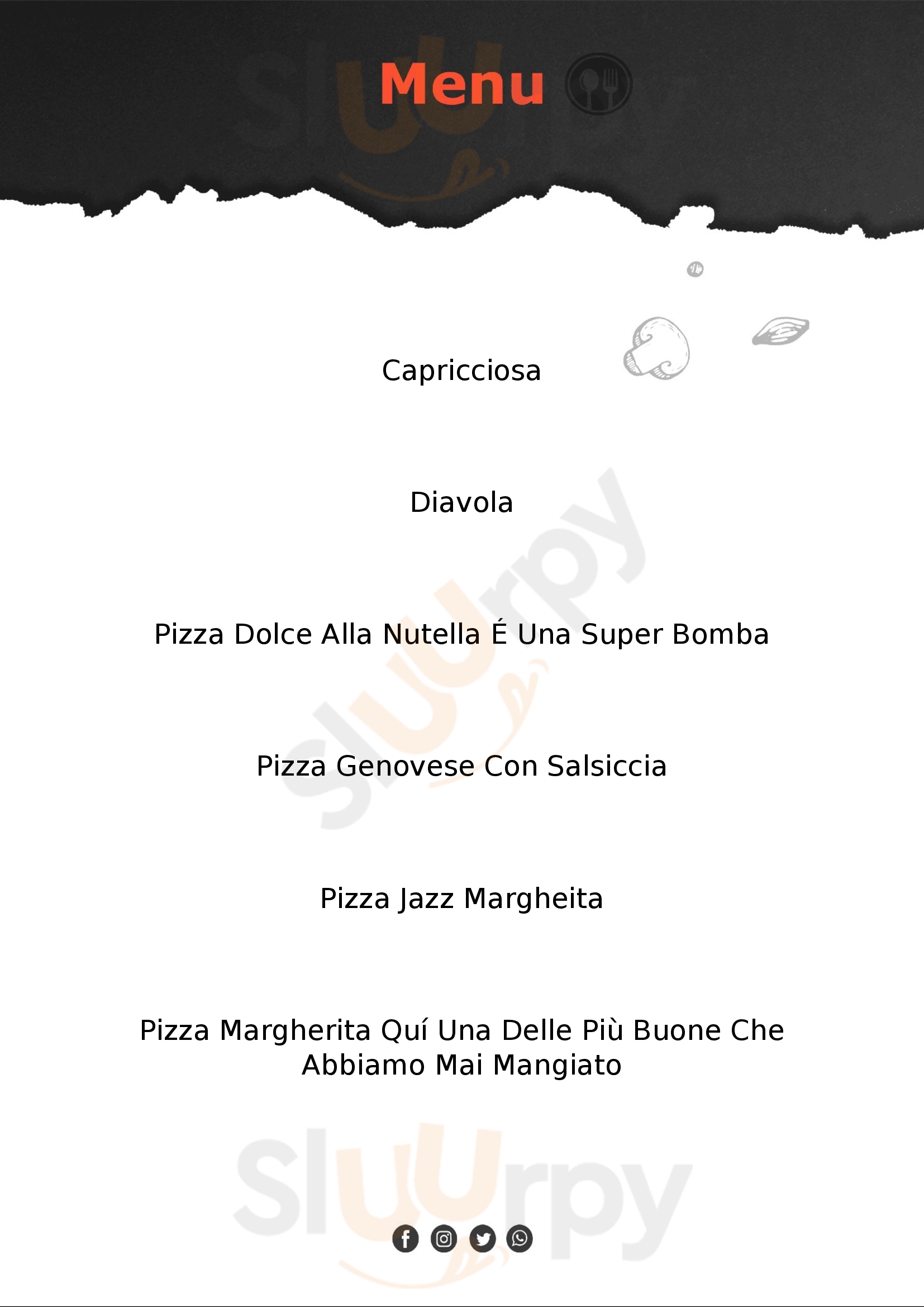 C A V O U R - Pizza & Food Certaldo menù 1 pagina