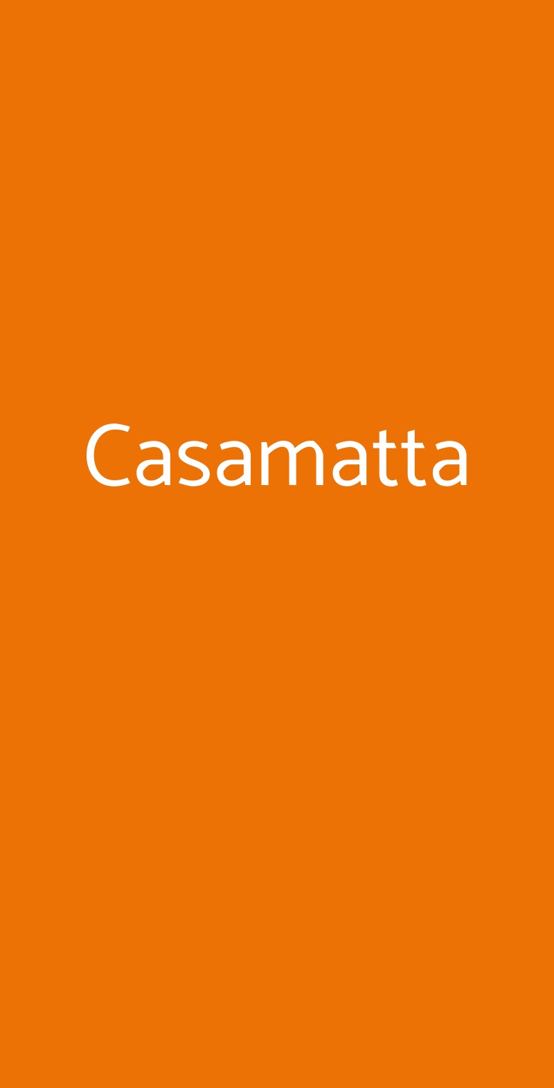 Casamatta Firenze menù 1 pagina