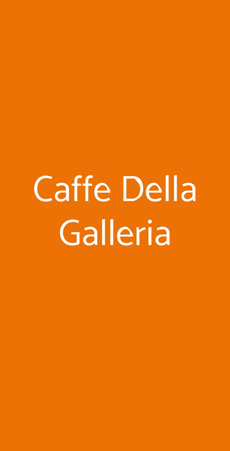 Caffe Della Galleria, Firenze