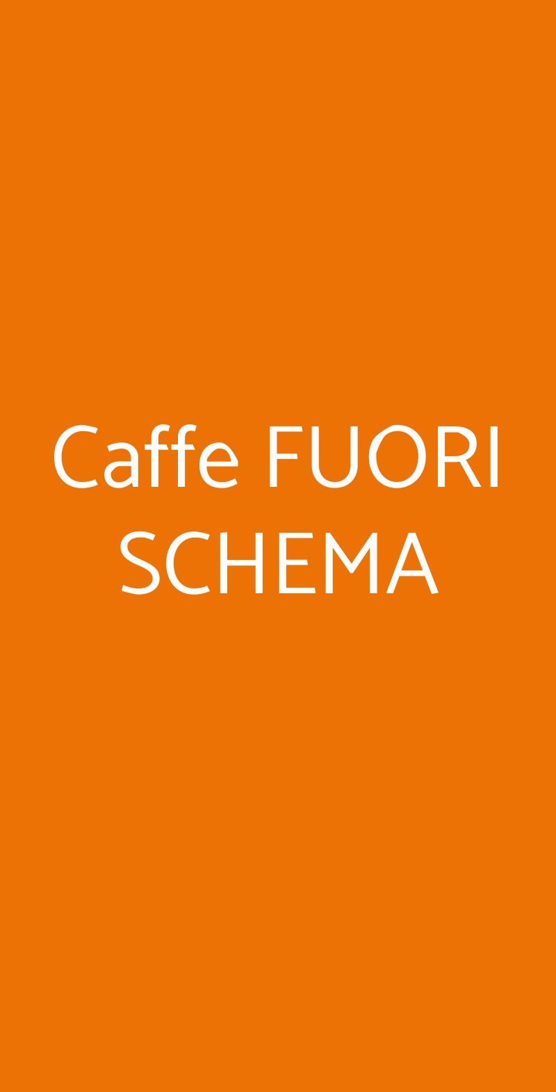 Caffe Fuori Schema, Firenze