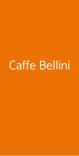 Caffe Bellini, Firenze