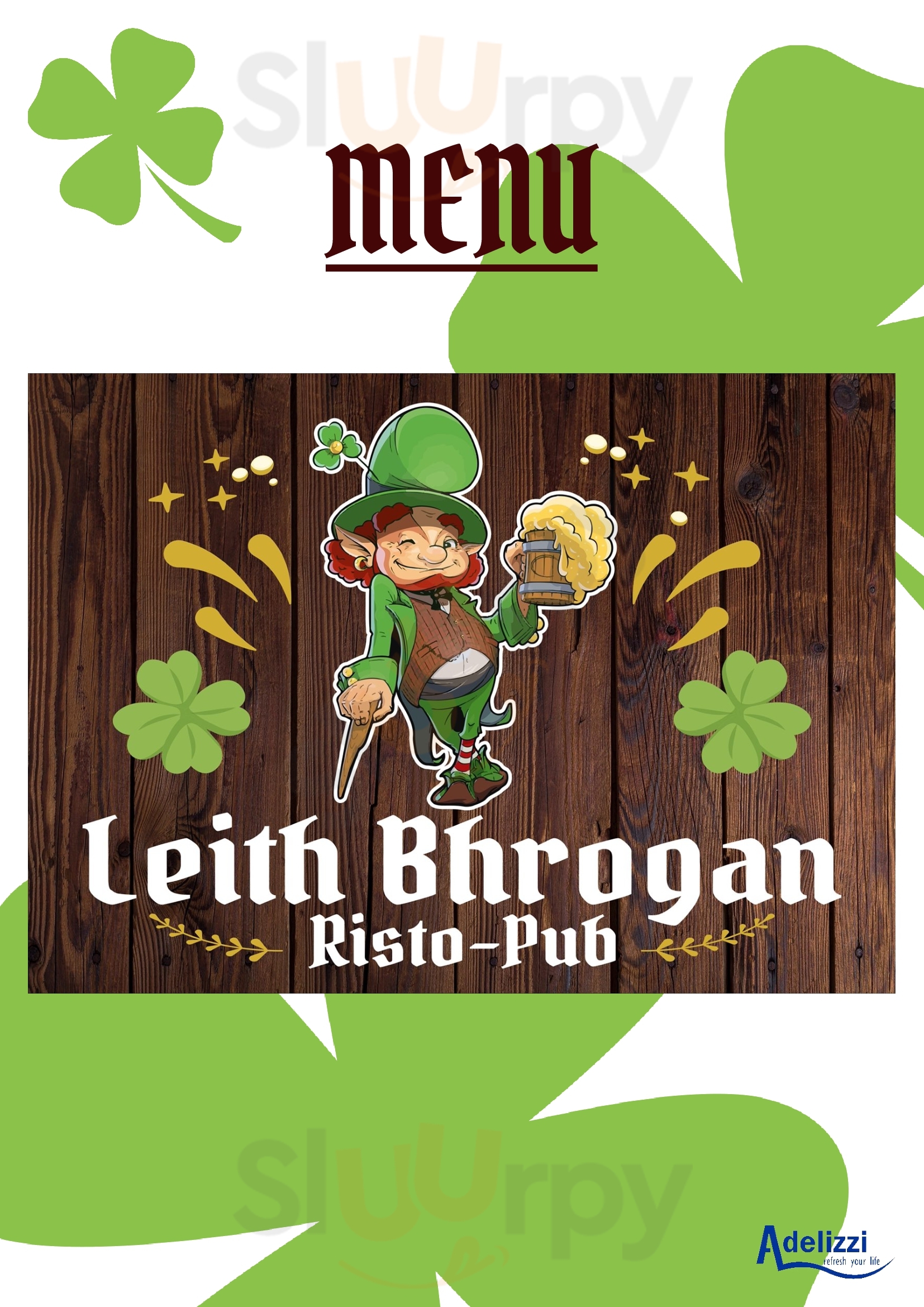 Risto-Pub Leith Bhrogan Battipaglia menù 1 pagina