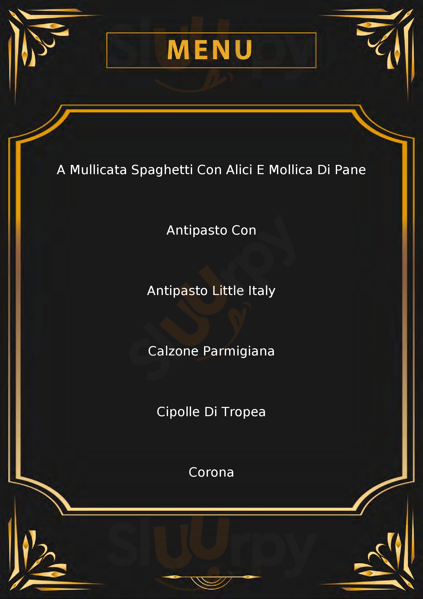 Little Italy Tropea menù 1 pagina