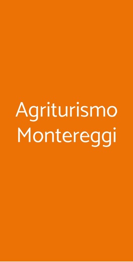 Agriturismo Montereggi, Fiesole