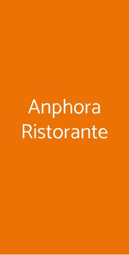 Anphora Ristorante, Dorgali